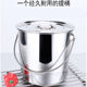 极速不锈钢水桶带盖商用家用手提式 加厚铁皮圆桶油桶储水桶带盖特