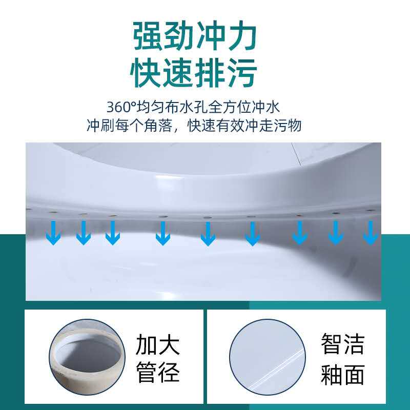 极速一体式式盖蹲板便器冲水箱整套装陶瓷蹲厕盆蹲坑S翻盖带隐藏