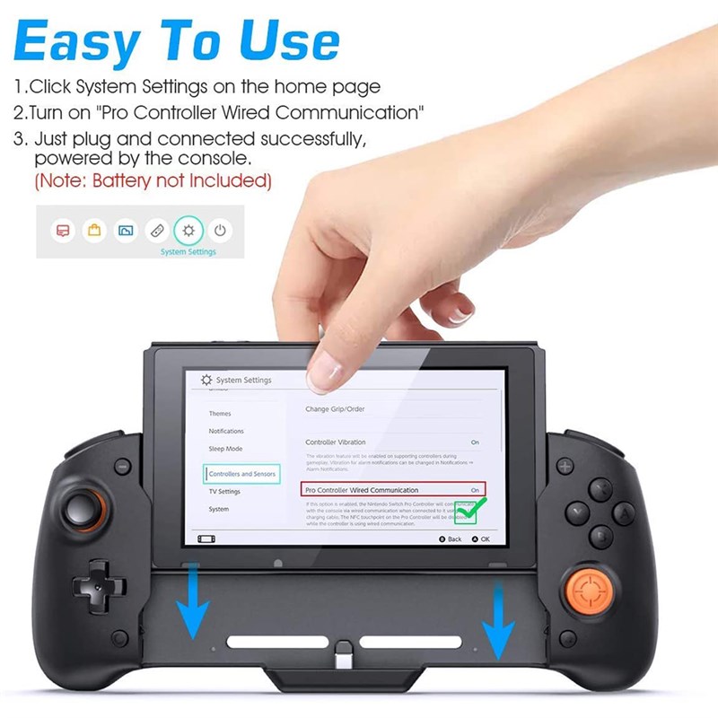 For Nintendo Switch Gamepad Controller Handheld Grip Double