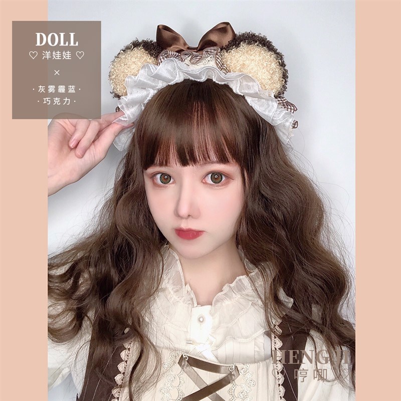 哼唧家lolita假发女洛丽塔日常蓬松羊毛卷长卷发原宿网红?洋娃娃