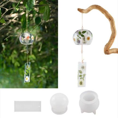 好货Wind Chimes Resin Molds Silicone Kit Bundle Wind Chimes