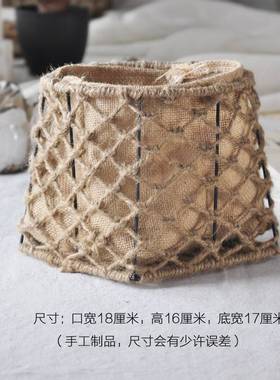 Traces handmade linen woven baskets linen flower baskets dec