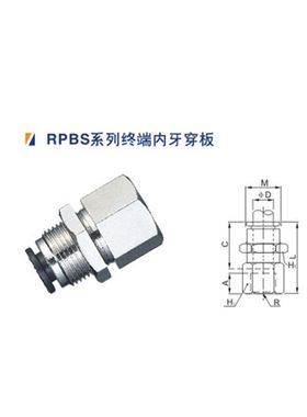 永瑞YONGRUI直通快速接头RPBS4/6/8/10/12/14-M5/01/02/03/04