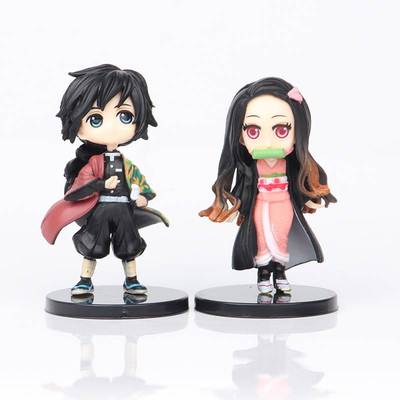 新品6pcsset Anime Demon Slayer Figure Kimetsu No Yaiba Figur