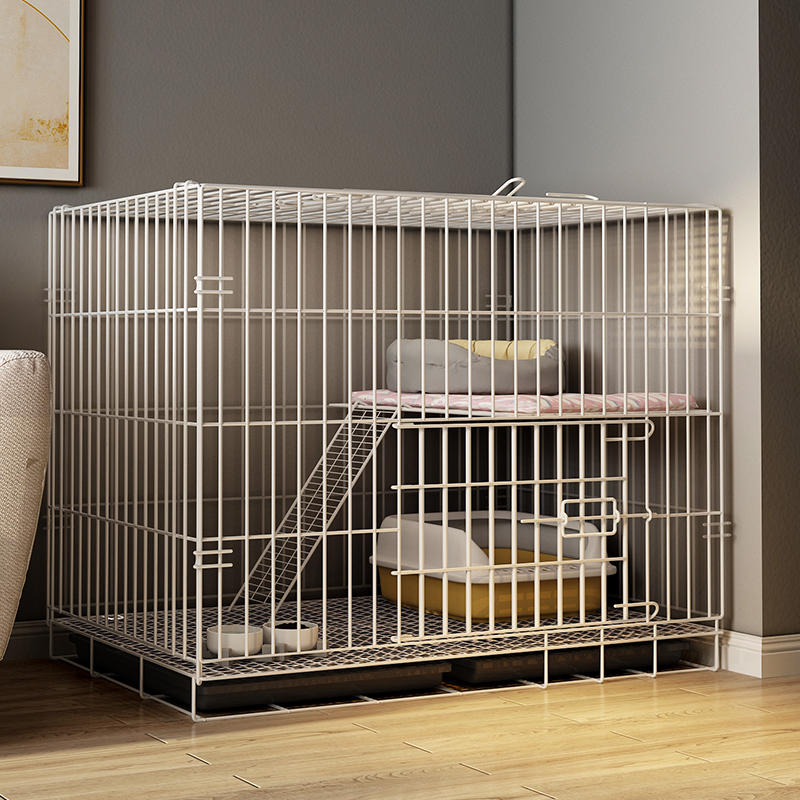 猫笼子家用室内小型带厕所一体宠物猫咪幼猫不占地折叠猫舍