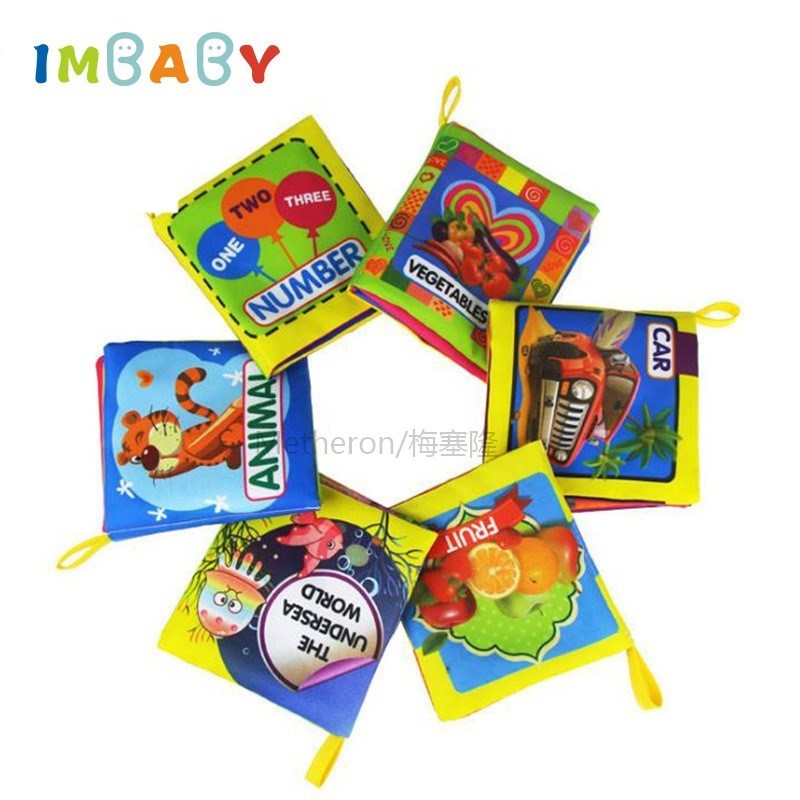 IMBABY Baby Cloth Quiet Books Learning Resources Cloth Book