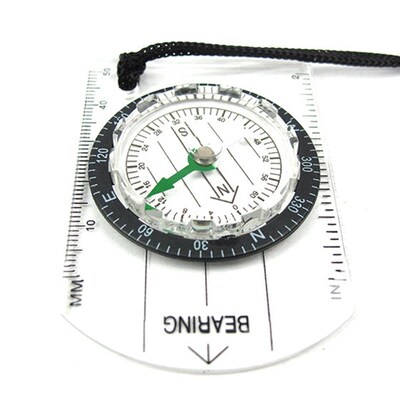 极速Outdoor Camping Hiking Transparent Plastic Compass Compa