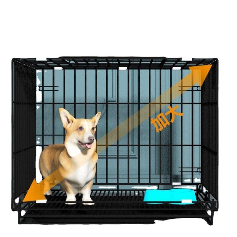 极速狗笼狗笼子小型犬中型犬泰迪狗狗笼带鸡笼兔笼猫笼宠物折叠笼