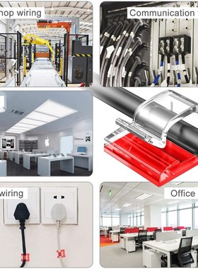 10/20/50PCS Cable Organizer Clips Wire Winder Holder Earphon