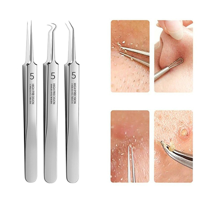 好货Ultra-fine No.5 Cell Pimples Blackhead Clip Tweezers Bea