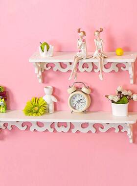 极速1pc/lot White Wall Hanging Shelf Goods Convenient Rack