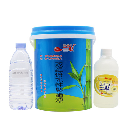 实木环保透明清水性地板漆高硬度耐磨聚酯漆旧家具木门木器翻新漆