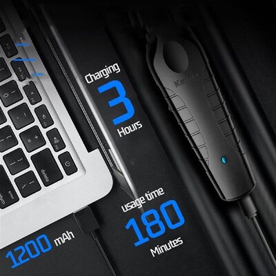 极速KEMEI Black Hair Clippers for Men Cordless Clippers for