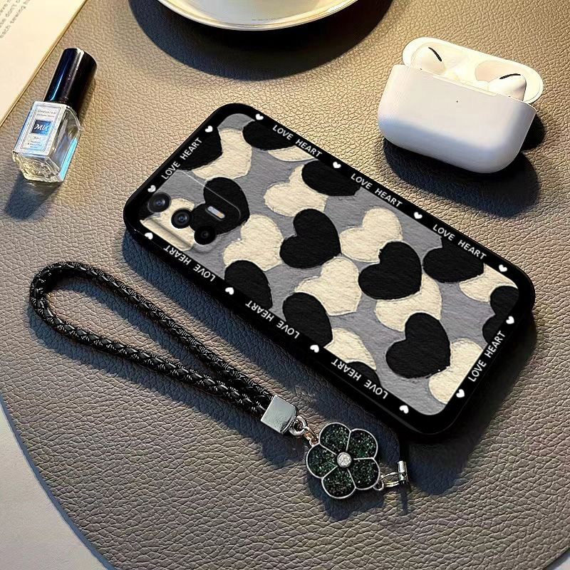 适用真我RMX2205手机壳realmeRMX套OPPORMX新款realme外壳硅胶realmeQ3Pro5G全包OPPORealmeQ防摔Q3男女爱心