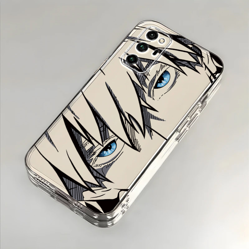 适用荣耀V30pro手机壳新款华为HonorV40轻奢版透明保护套v20全包防摔软外壳v3Opor五条悟V10小众五条悟动漫潮