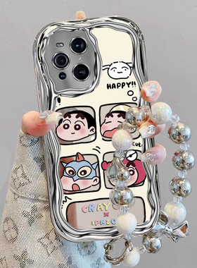 适用OPPOFindX3手机壳OPPO新款FindX3pro保护套OPPOX0PP0FindX3Lite全包防摔OPPOFⅰndx女高级感电镀奶油小新