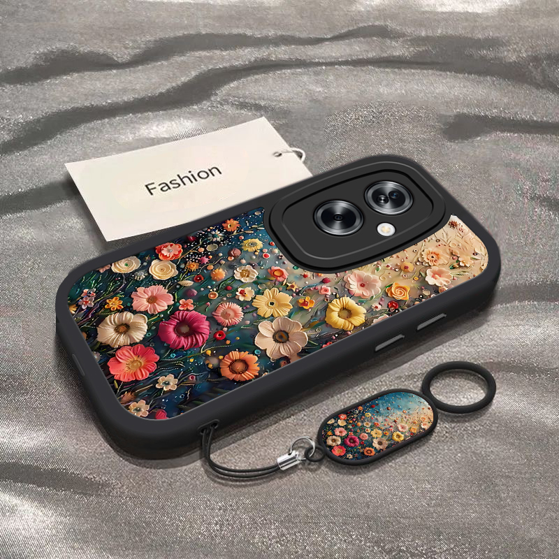 适用OPPOA2手机壳OPPO A2 5G保护套A25G新款OPA软硅胶OPPA全包防摔0PP0PPOA高级感外壳软POOPA女款油画花海