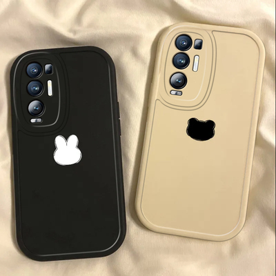 适用OPPOReno5Pro+手机壳OPPO新款Reno套ProPlus5G十0PP0Ren05Pr0加OPPORone软硅胶全包防摔Por女款兔子小熊