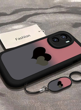 适用vivoy35手机壳y36新款Y375g渐变爱心y31s硅胶套y35m+全包y31s标准版防摔y33s软y32t潮y30g外壳viv0Y3女生