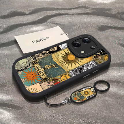 适用红米note13pro手机壳14新款Redmi12turbo太阳女孩noto11tpro+全包防摔11se硅胶小米note10/95G软7/8pro女