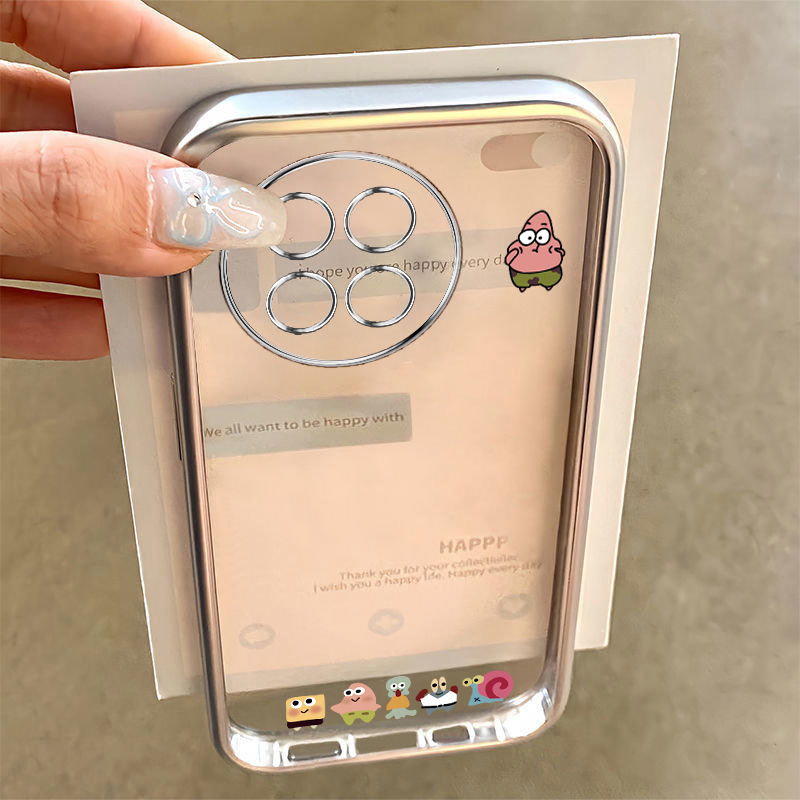 适用小米Civi4Pro手机壳XiaomiCivi4保护CV套Pr0新款Por新品cviv硅胶civil全包vici防摔cⅰvⅰ女生电镀派大星