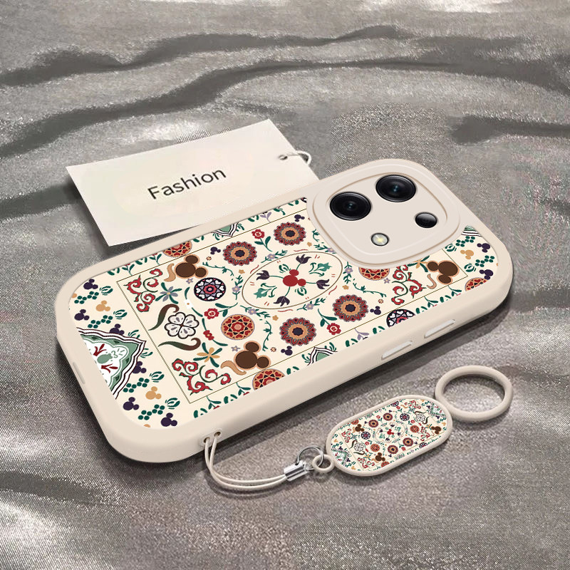 适用红米note13pro手机壳14新款Redmi12turbo图腾米奇noto11tpro+全包防摔11se硅胶小米note10/95G软7/8pro女