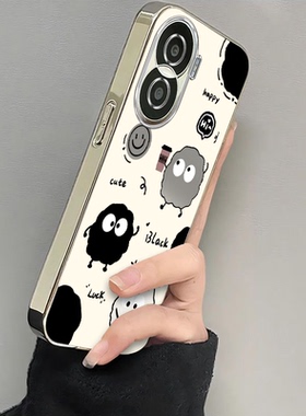 适用华为荣耀X40i手机壳DIOAN00保护i40x套x4oi新款honorX40外壳V40i5G全包防摔电镀猫爪煤球Honor叉x4iix女