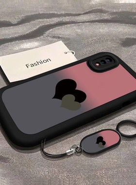 适用vivoY93手机壳Y9S新款vivo丫97硅胶vovoy85全包y93s防摔viviy83保护套Y81s渐变爱心viv0Y66i外壳y67a潮女