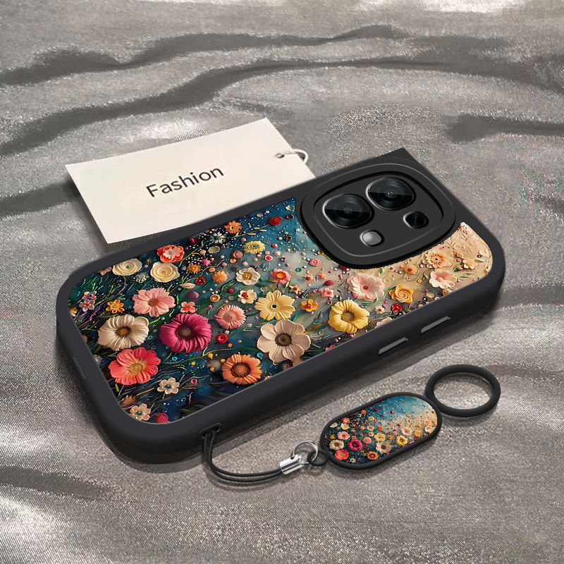 适用OPPOA6手机壳PLS120保护套OPPO新款A6软硅胶全包防摔5G高级感OPPOPLS外壳OPA0PP0OPPA65G女款油画花海