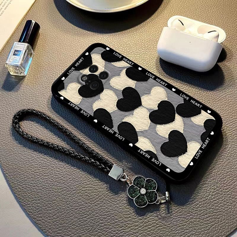 适用华为Mate20Pro手机壳Mete20Pr0保护套M20Por新款MT20软硅胶外壳Meta全包防摔Mat魅特迈特Met男女爱心直边