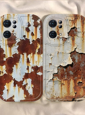 适用PFDM00手机壳OPPOPFDM00保护OPPO套PFDMOO新款OPPOPFDMOO软硅胶OPPOReno7Pro5G全包Reno防摔男女复古铁锈