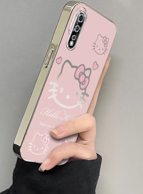 适用V1936A手机壳vivoV1914A套iQ00Neo855竞速版iQOONeo1爱酷电镀粉色kt猫全包vivoiQOONeo00855防摔vivoiQ女