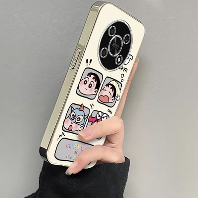 适用荣耀X30手机壳X3Oi保护HONORX30MAX套i30X华为新款iX外壳X3i5G电镀四宫格小新软壳全包防摔叉X30L男女生