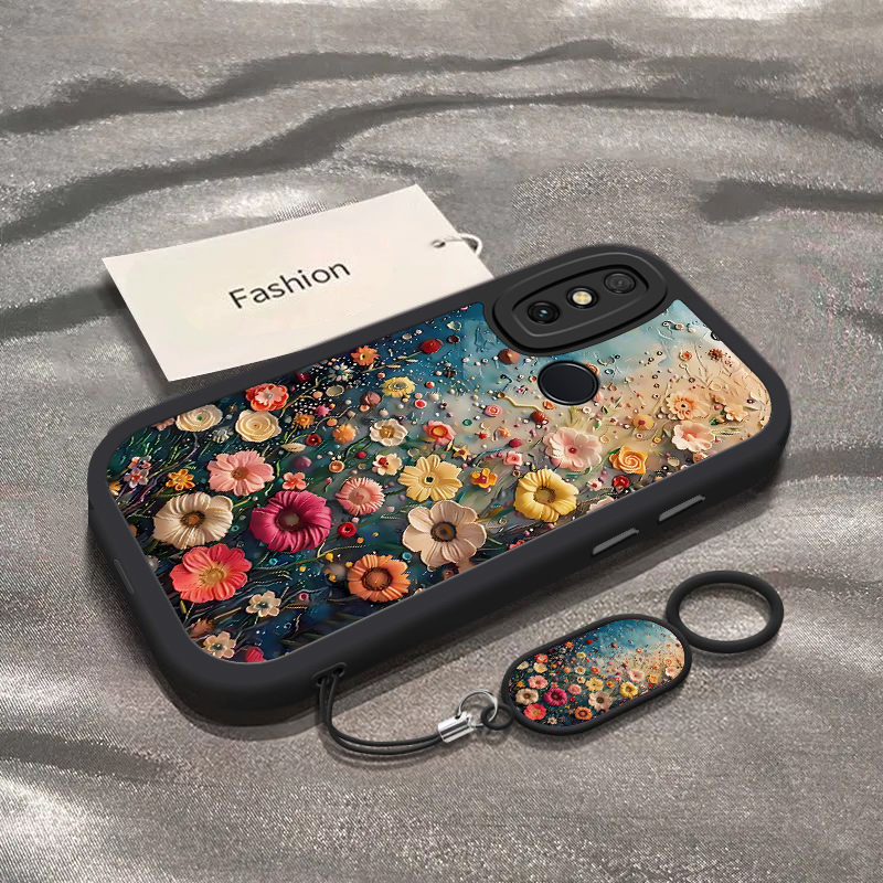 适用华为MLD一AL00手机壳MLDAL10保护ALOO套MLDALOO华为畅享20E畅想2OE享畅亨二十E20外壳软硅胶全包油画花海