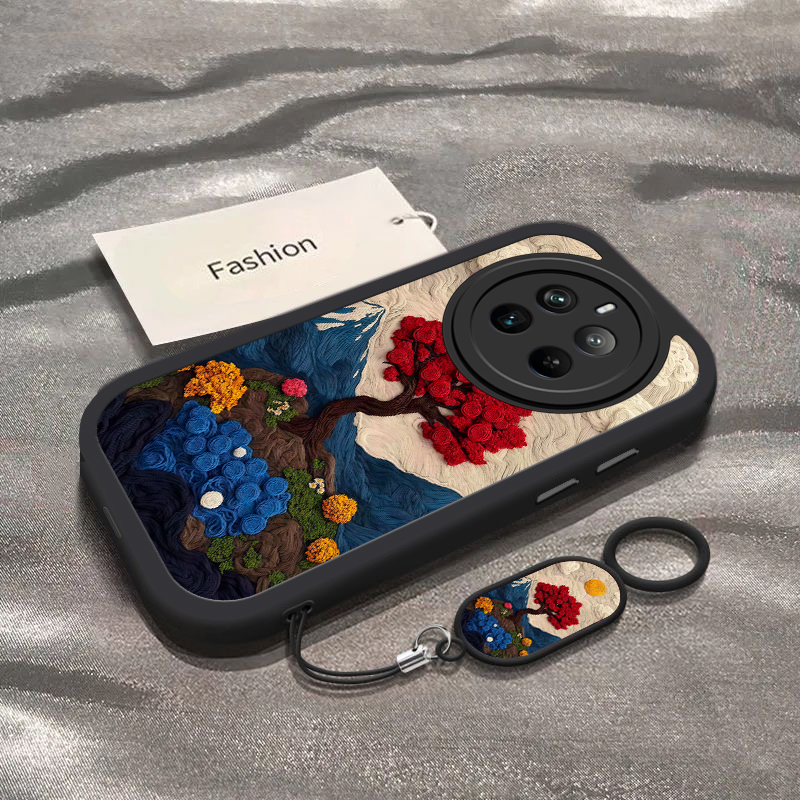 适用真我12pro手机壳13realme11por+新款V20山川玫瑰树OPPOV30t全包防摔真我10硅胶v23i女v15外壳v11s男V3v25