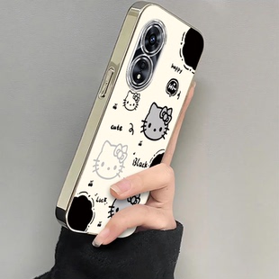 适用OPPOA97手机壳PFTM10新款OPPOA97套A975G新款opρo硅胶oa/poa全包opp0pp0ppo防摔ppoa女97电镀凯蒂猫简约
