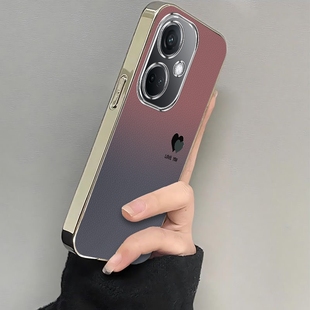 适用OPPOK11手机壳K11X5G新款OPPO保护套OPPOKX卡通opk硅胶opp0pp0ppo全包防摔opρo/op软ok/pok电镀渐变爱心