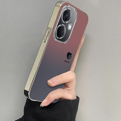 适用OPPOK11手机壳K11X5G新款OPPO保护套OPPOKX卡通opk硅胶opp0pp0ppo全包防摔opρo/op软ok/pok电镀渐变爱心