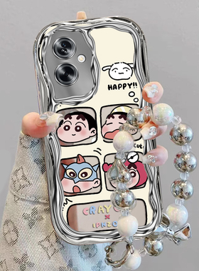 适用OPPOA2手机壳OPPO新款A2M5G保护套A2Pro外壳OPP0PP0PPO电镀奶油小新镜头INS全包防摔OPOPA2X女高级感OPOA