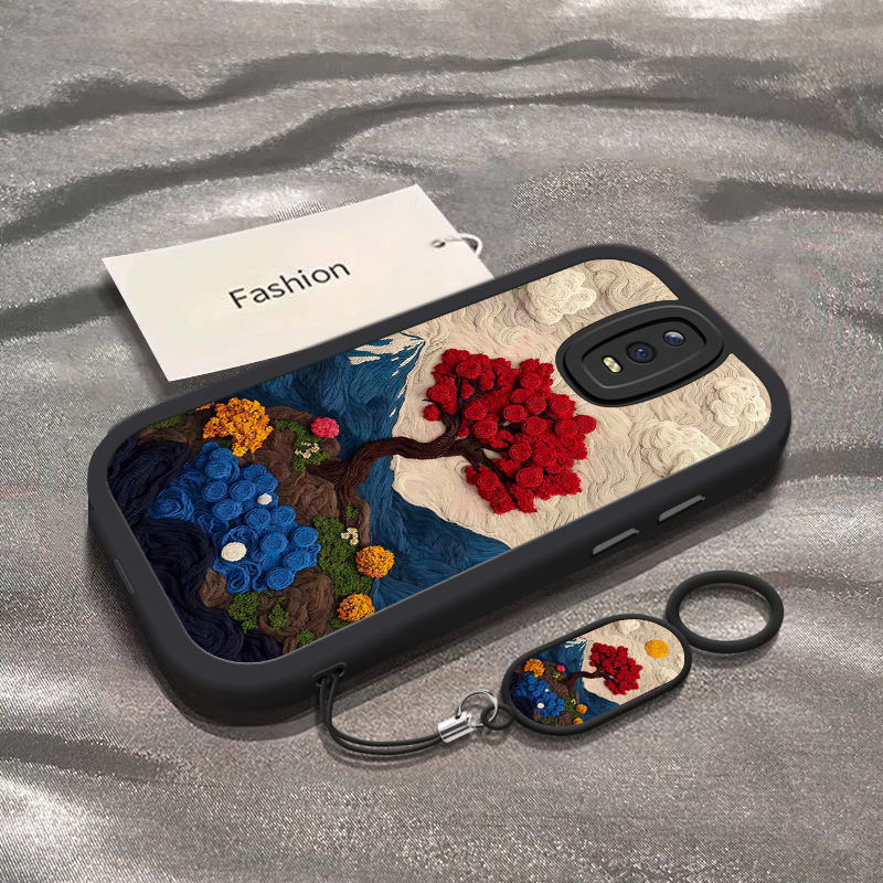 适用oppor17手机壳新款opopr15梦境标准版山川玫瑰树R11全包防摔opr11s硅胶R9sk时尚外壳r17pro套r15x高级r9m