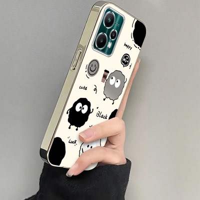 适用realme真我V25手机壳RMX3475保护OPPO套realmeV新款opporealmev5G全包V255G防摔realmermx女电镀猫爪煤球