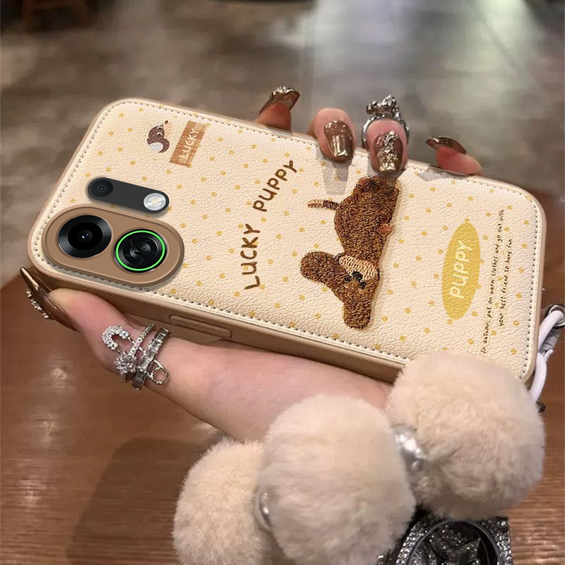 适用OPPOK13Turbo手机壳K13TurboPro保护套OPPO新款Pro硅胶5G全包防摔OPK0PP0OPPK外壳OP高级感秋冬英文小狗