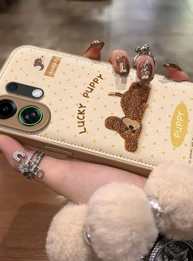 适用OPPOK13Turbo手机壳K13TurboPro保护套OPPO新款Pro硅胶5G全包防摔OPK0PP0OPPK外壳OP高级感秋冬英文小狗