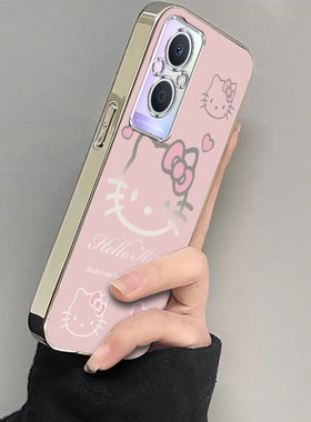 适用PFUM10手机壳PHA120套OPPOPFUM新款OPPOPHA电镀粉色kt猫外壳A965G型号A96OPPO全包OPPOA防摔ppoa女opρoa