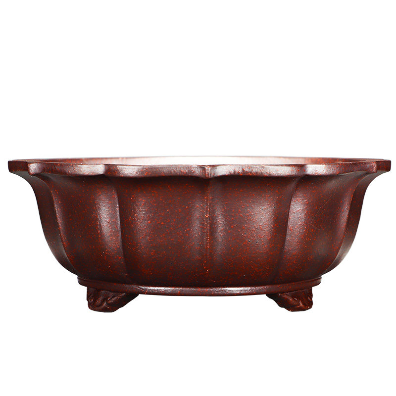 紫砂花盆小盆景i手工精品室内大号盆栽绿植松柏古红泥菱花特价包,鲜花速递/花卉仿真/绿植园艺,花盆,淘宝优惠券,粉丝福利购,淘宝优惠卷