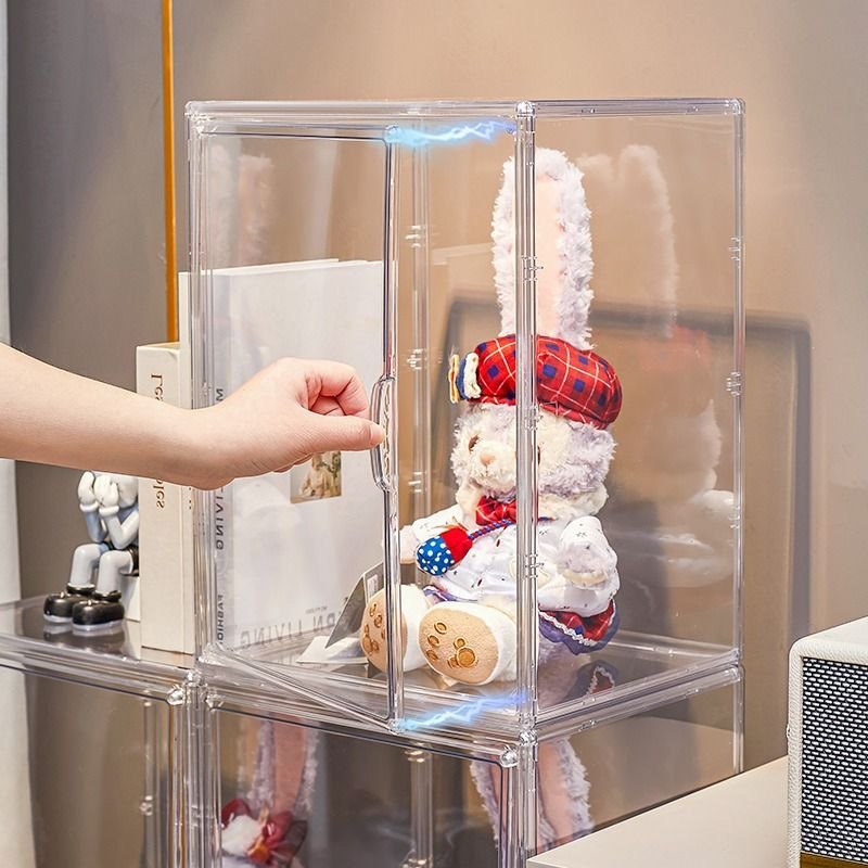 娃娃收纳盒c模型手办柜亚克力展示盒透明防尘抗氧化毛绒玩偶鞋盒,收纳整理,毛绒玩具收纳桶/箱,淘宝优惠券,粉丝福利购,淘宝优惠卷