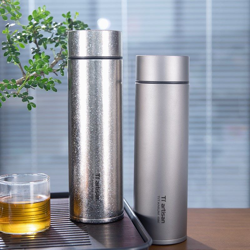 钛工匠纯钛保温杯k双层钛男女士高档养生水杯大容量钛杯焖泡茶杯,户外/登山/野营/旅行用品,水杯,淘宝优惠券,粉丝福利购,淘宝优惠卷