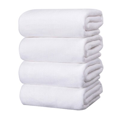 纯棉白色毛巾浴巾家用酒s店宾馆美容院专用全棉加厚吸水不掉毛地