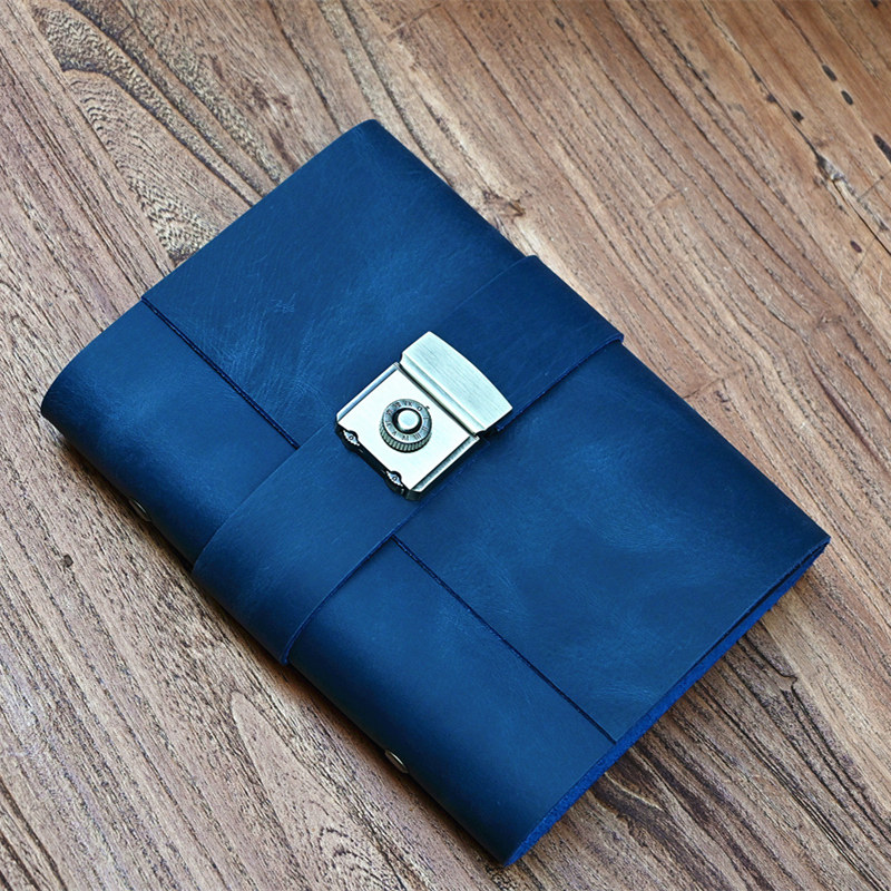 A5活页真皮密码记事日记本文艺复古手工牛皮密码锁扣X本礼品手帐,文具电教/文化用品/商务用品,笔记本/记事本,淘宝优惠券,粉丝福利购,淘宝优惠卷