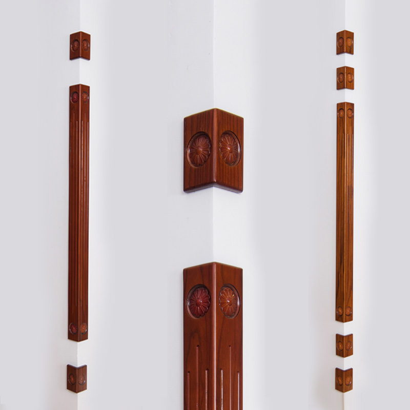 龙珠开放漆实木护m角阳角墙角保护条墙角防撞条防磕碰实木护墙角